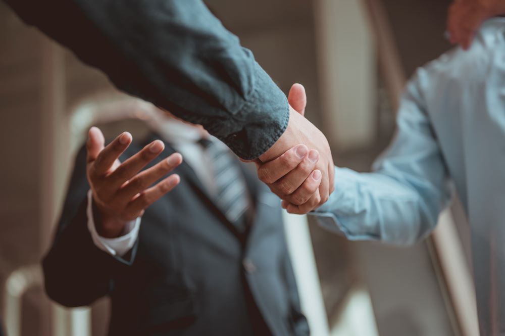 Men shaking hands