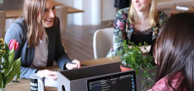 Young professional women in a meeting